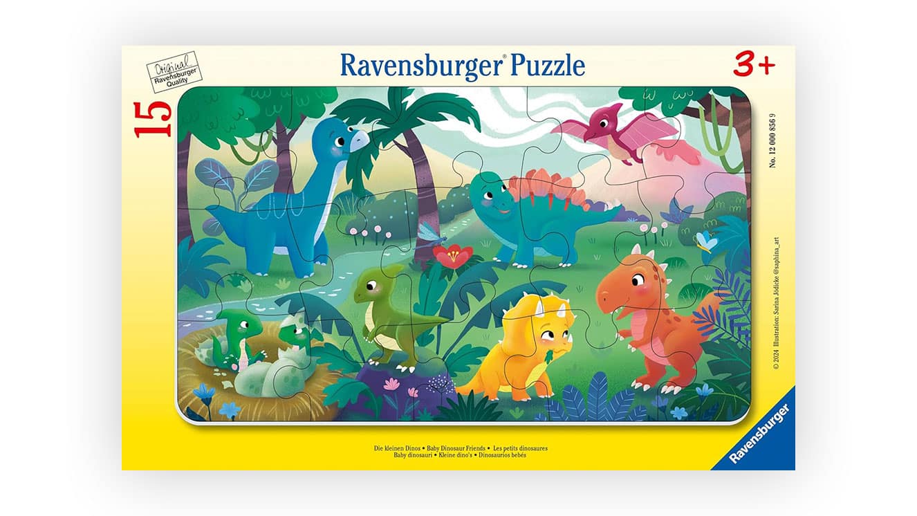 A simple dinosaur puzzle for ages 3 and up from Ravensburger