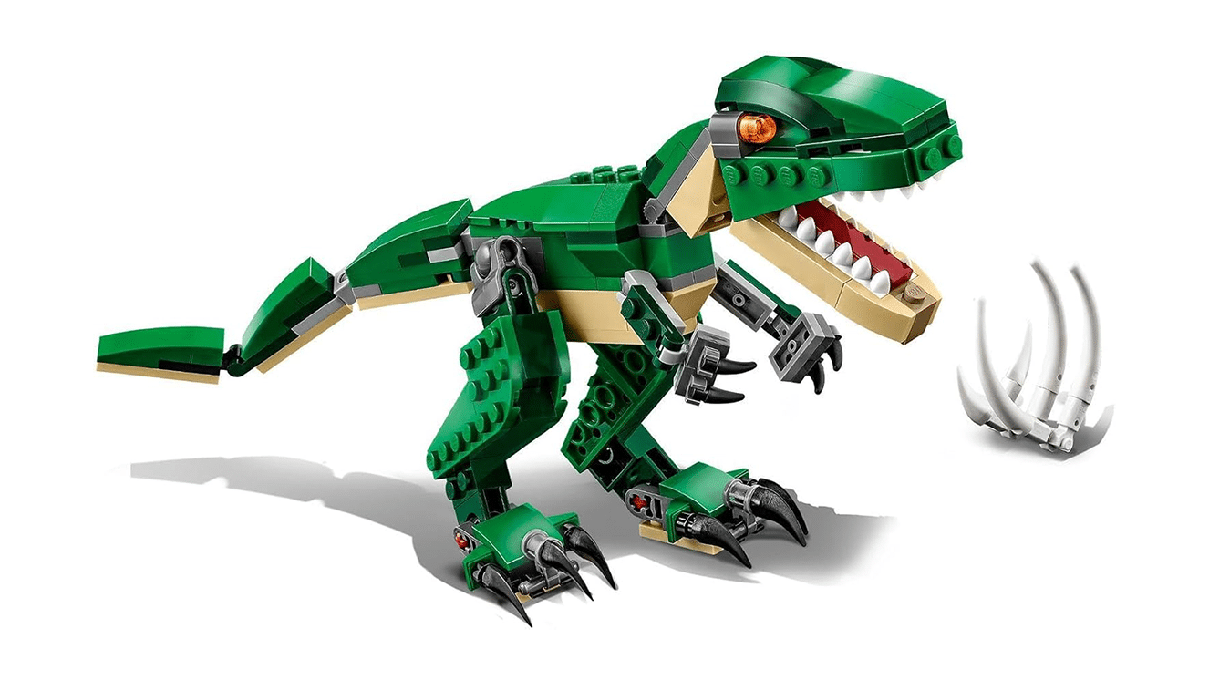 Dinosaurs made from LEGO bricks